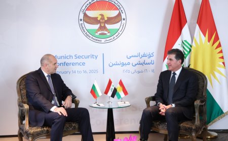 President Nechirvan Barzani meets with President Rumen Radev of Bulgaria