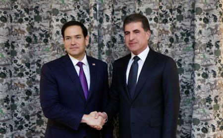 President Nechirvan Barzani meets with US Secretary of State Marco Rubio