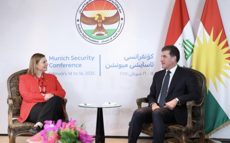 President Nechirvan Barzani meets with United States Senator Elissa Slotkin