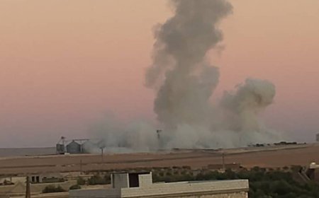 Amid artillery fire on frontlines of Teshreen dam | Turkish fighter jets execute two airstrikes on Ain Al-Arab countryside (Kobani)