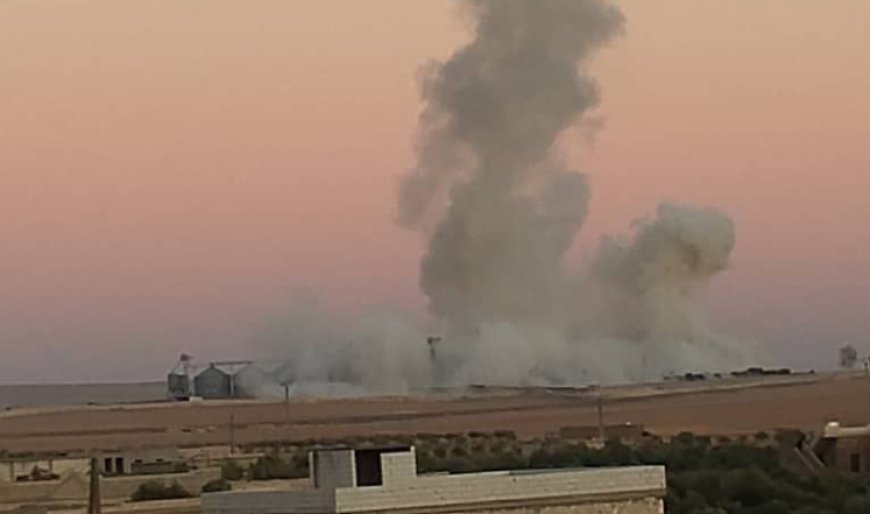 Amid artillery fire on frontlines of Teshreen dam | Turkish fighter jets execute two airstrikes on Ain Al-Arab countryside (Kobani)