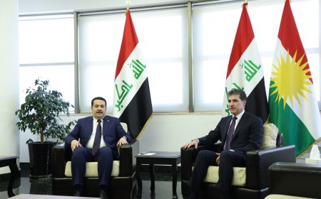 President Nechirvan Barzani meets with Prime Minister al-Sudani
