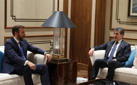President Nechirvan Barzani meets with Italy’s Ambassador