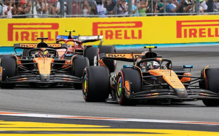 Norris wins Miami sprint with help from safety car