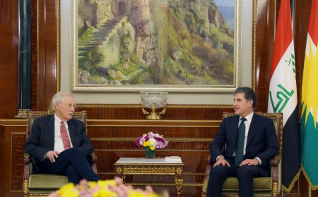 President Nechirvan Barzani holds a meeting with a delegation from the US Senate