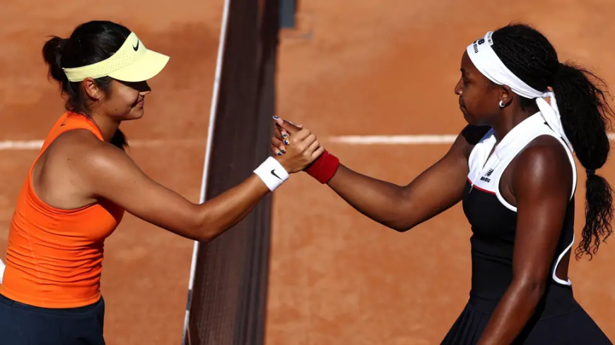 Raducanu's Rome run ended by classy Gauff