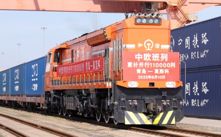 China-Europe freight train service marks major milestone