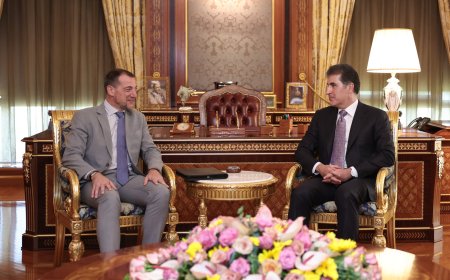 President Nechirvan Barzani receives Consul General of France