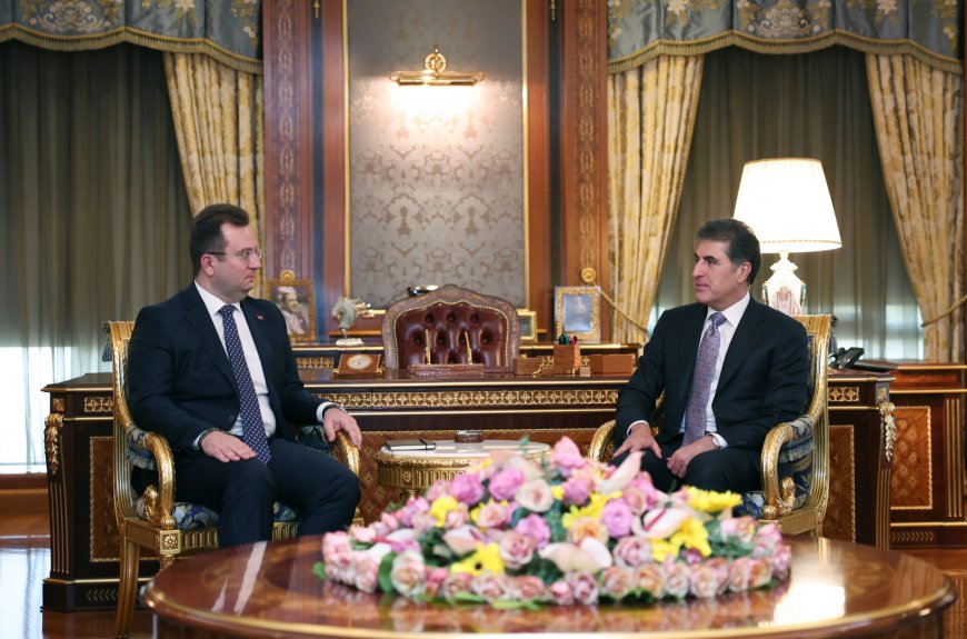President Nechirvan Barzani receives Consul General of Türkiye