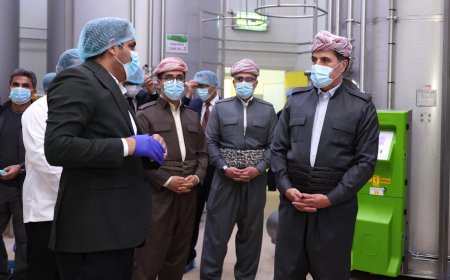President Nechirvan Barzani visits Zom Dairy Factory