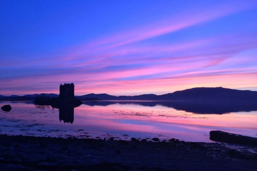 Purple haze: This atmospheric shot at Glencoe was sent in by Alfred Cauchi.