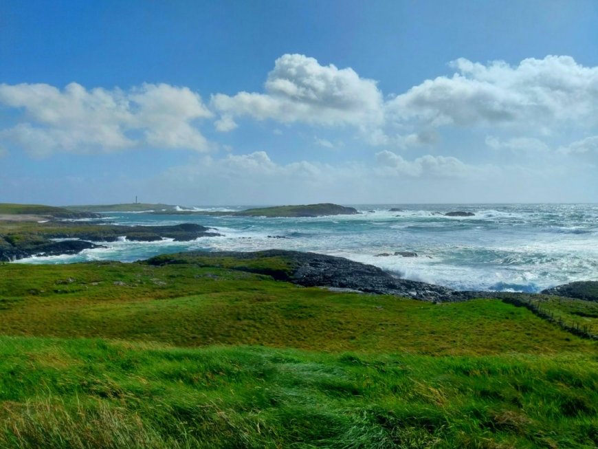 Choppy sea from Claddach on Islay. Image: Cllr Alastair Redman, Kintyre and the Islands ward