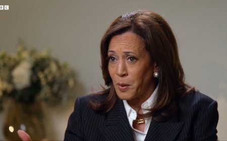 Harris 'concerned' she did not ask Biden to quit race
