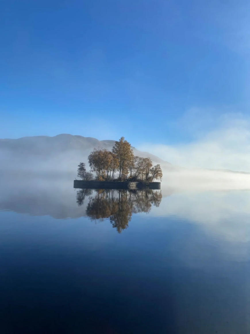Douglas Pope said: "I took this picture from Stronachlachar this morning when out on my bike - stunning".