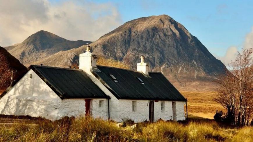 Graham Christie enjoyed this stunning autumnal view of Blackrock Cottage with Buachaille Etive Mor in the background