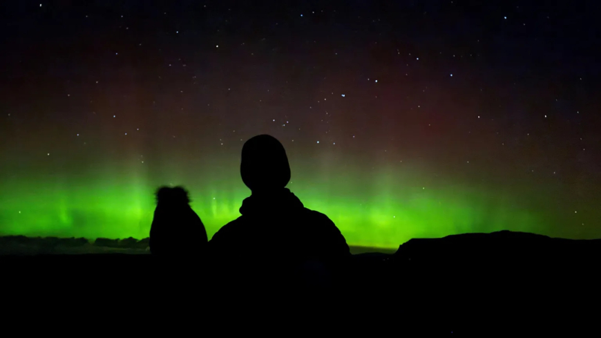 Alice Johnston saw the Northern Lights with her family from Bunessan on the Isle of Mull