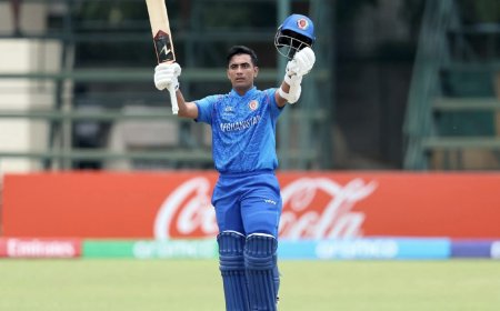 Afghanistan U19 batsman overtakes de Kock, Gill, breaks national record with World Cup century