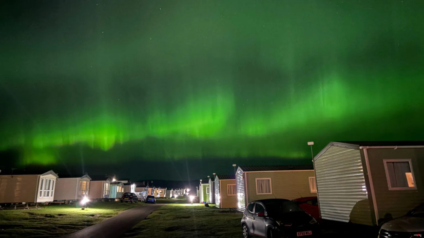 Micah Campbell spotted the Northern Lights during a recent stay at Grannie's Heilan Hame caravan park. "The most exceptional place I have resided," they said.