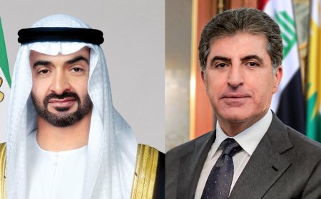 Le président Nechirvan Barzani s'entretient par téléphone avec le président des Émirats arabes unis