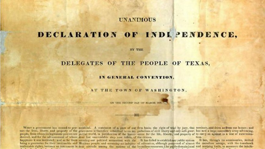 Texas declares independence