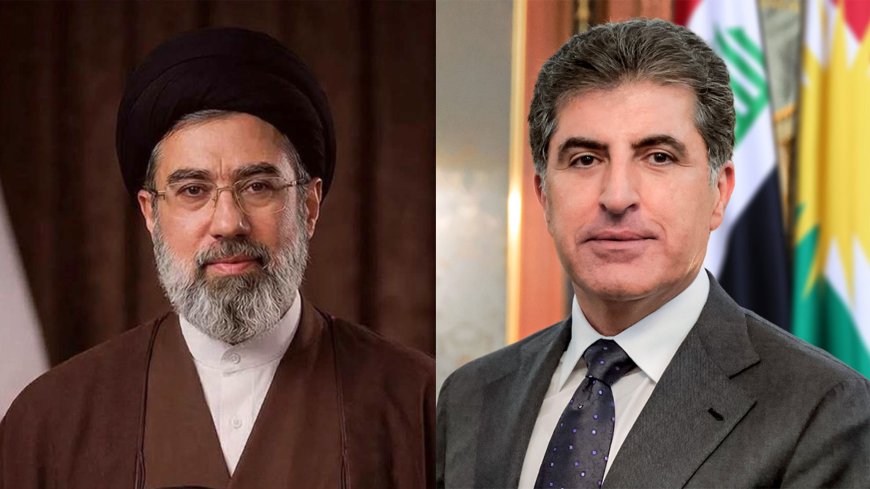 Le président Nechirvan Barzani félicite l'Iranien Mojtaba Ali Khamenei pour sa nomination au poste de Guide suprême.