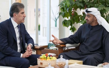 Barzani and UAE President Hold Talks on Regional Stability and Cooperation