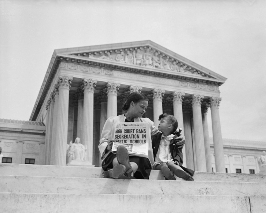 Supreme court ends school segregation in historic 1954 decision