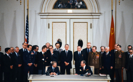 A Cold War milestone as Carter and Brezhnev sign strategic arms pact in Vienna
