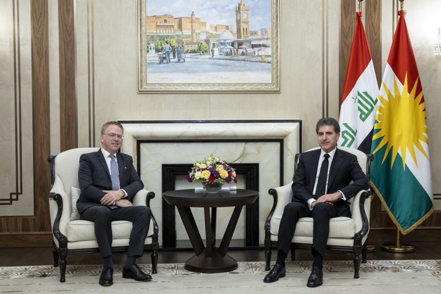 President Nechirvan Barzani and the French Ambassador discuss regional developments