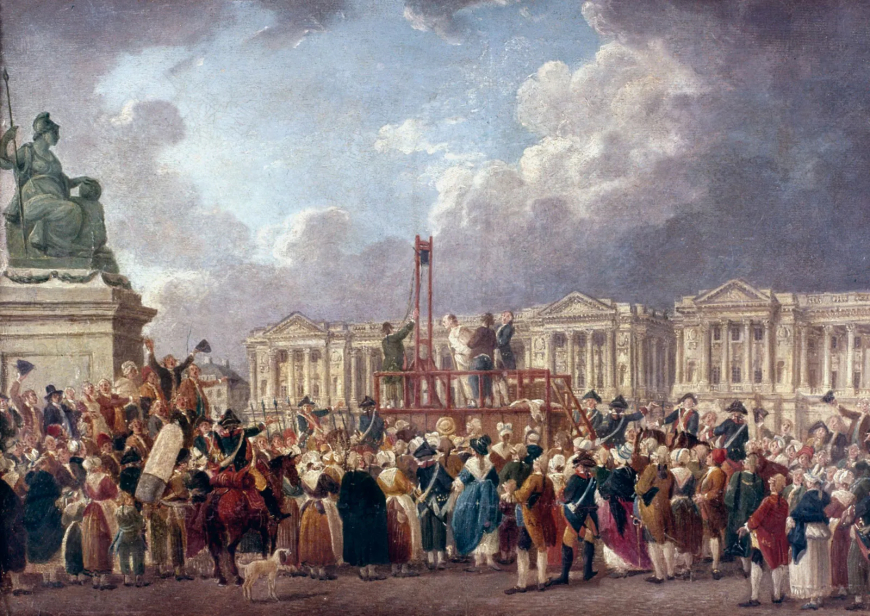 Parisian guard arrests moderate politicians to spark the reign of terror