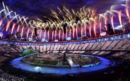 A dazzling celebration lights up London for the Summer Olympics