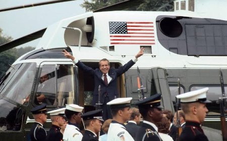 The historic resignation of Richard Nixon