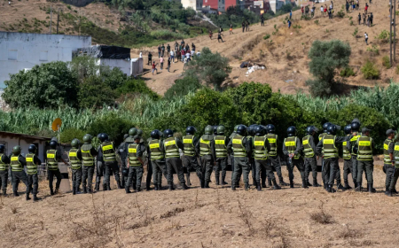 Moroccan forces intercept mass migrant movement near Ceuta