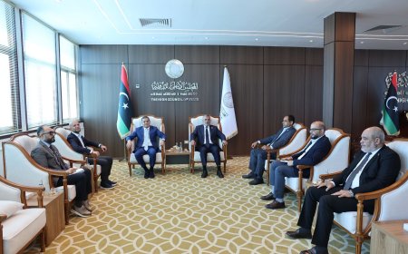 Libyan prime minister Abdul Hamid Dbeibah held high level discussions with Mohamed Takala in Tripoli